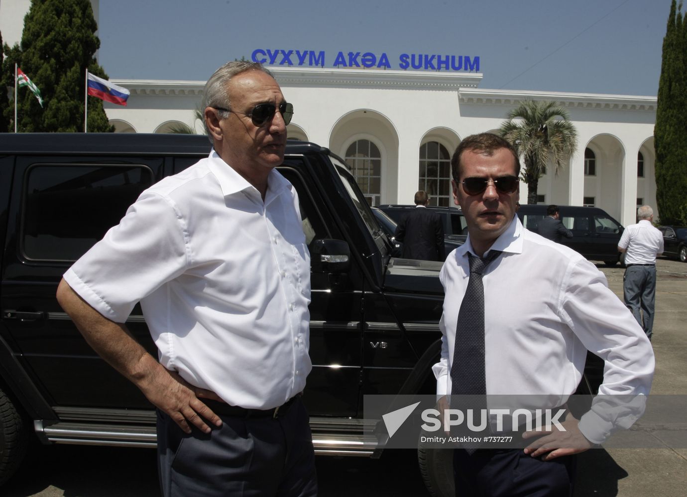 Dmitry Medvedev visiting Abkhazia