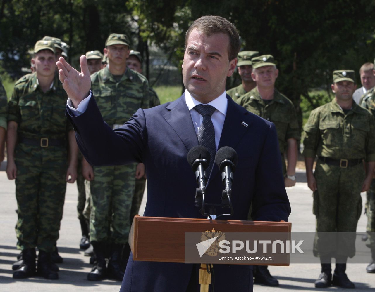 Dmitry Medvedev visiting Abkhazia