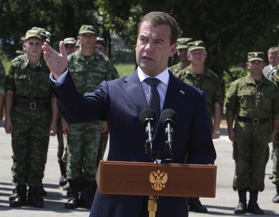 Dmitry Medvedev visiting Abkhazia