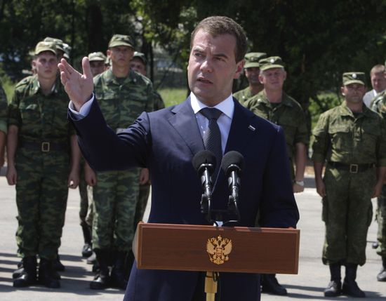 Dmitry Medvedev visiting Abkhazia
