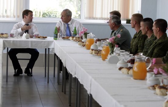Dmitry Medvedev visiting Abkhazia