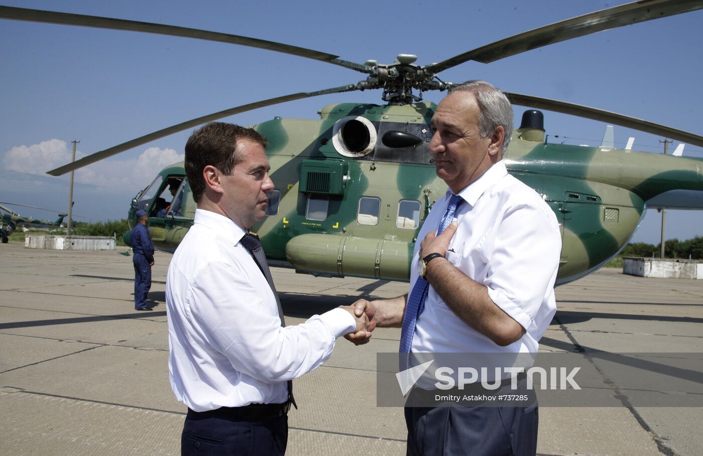 Dmitry Medvedev visiting Abkhazia