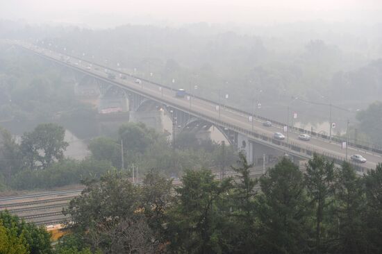 Bridge over Klyazma River in Vladimir