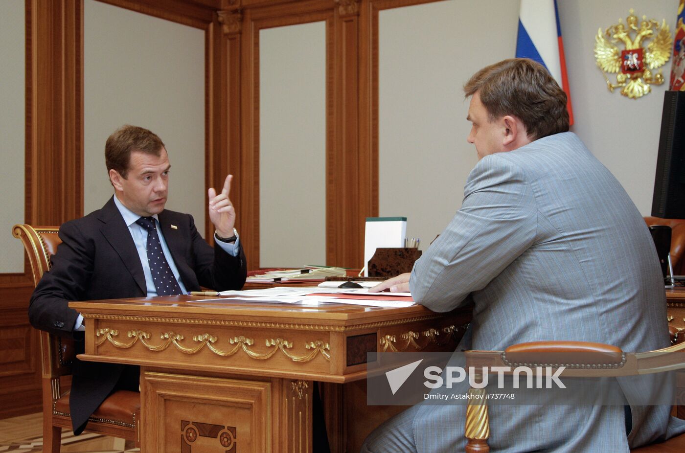 Dmitry Medvedev meets with Konstantin Chuychenko