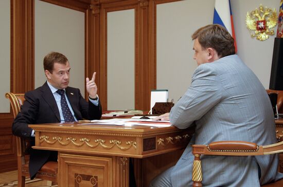 Dmitry Medvedev meets with Konstantin Chuychenko