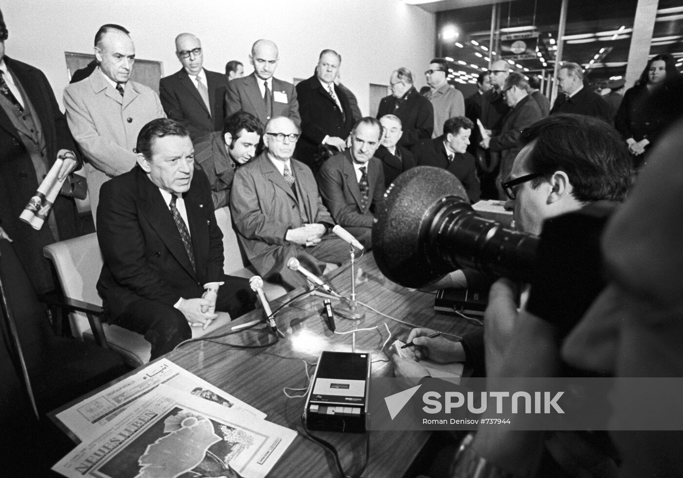 Argentine minister of economics Jose Helbard visits the USSR