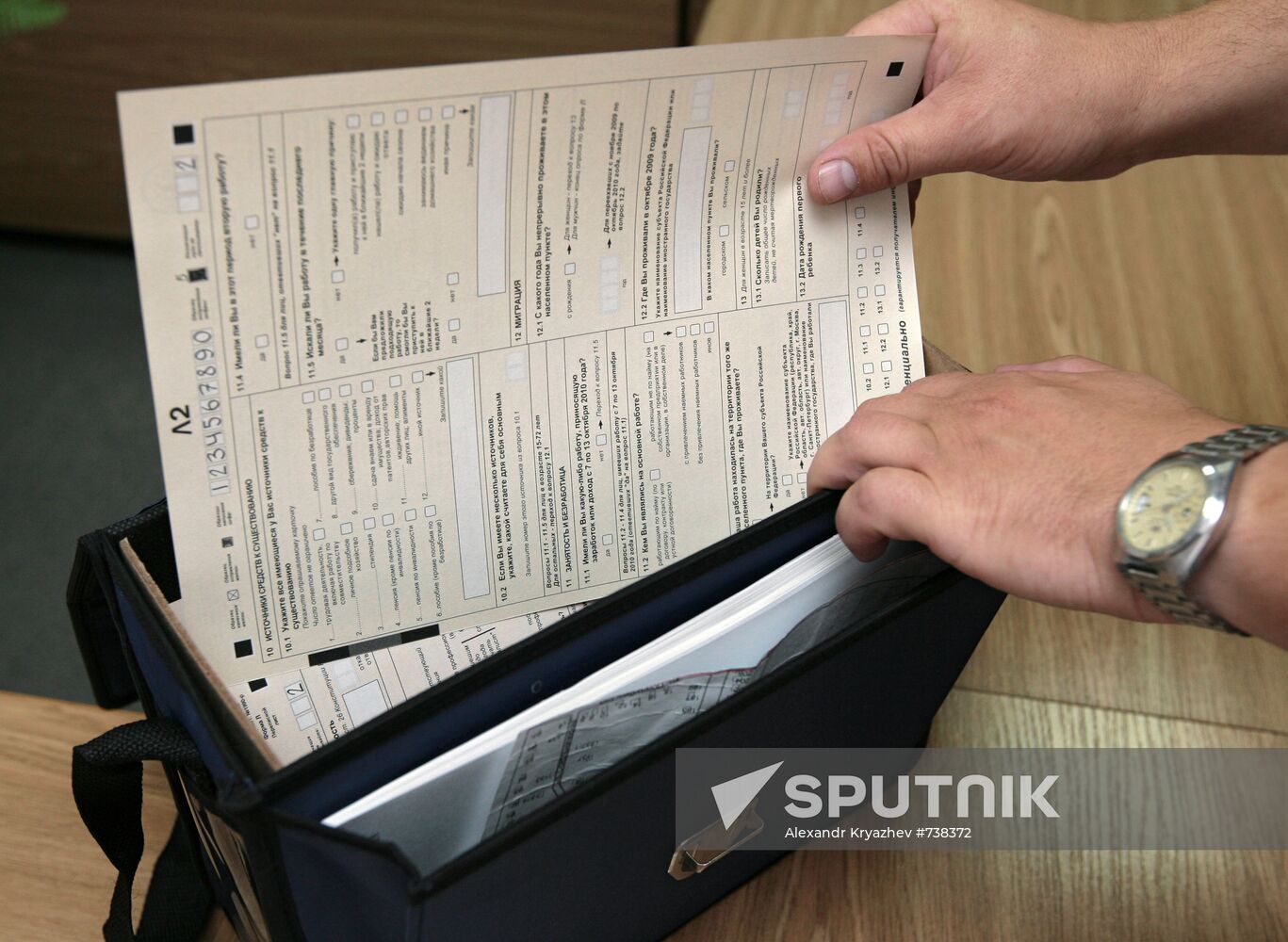 Objects of census taker during Russian Census of 2010
