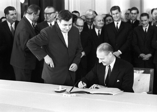 Signing Outer Space Agreement