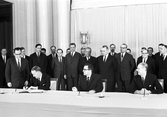 Signing Outer Space Agreement