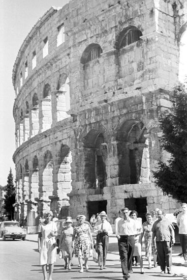 Ancient Roman amphitheater in Pula
