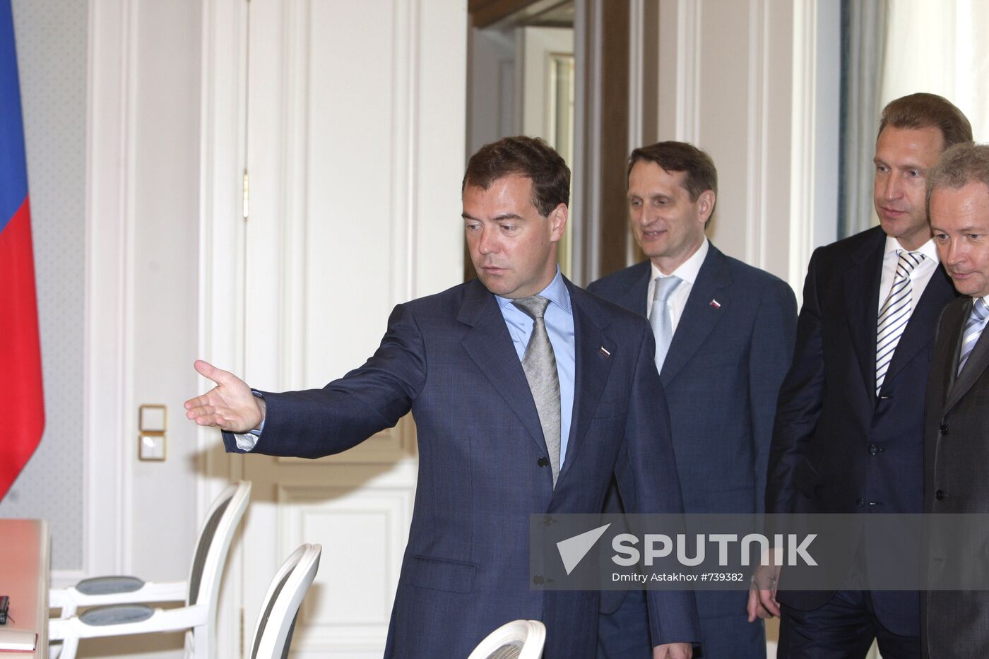 Dmitry Medvedev and Eduard Kokoity