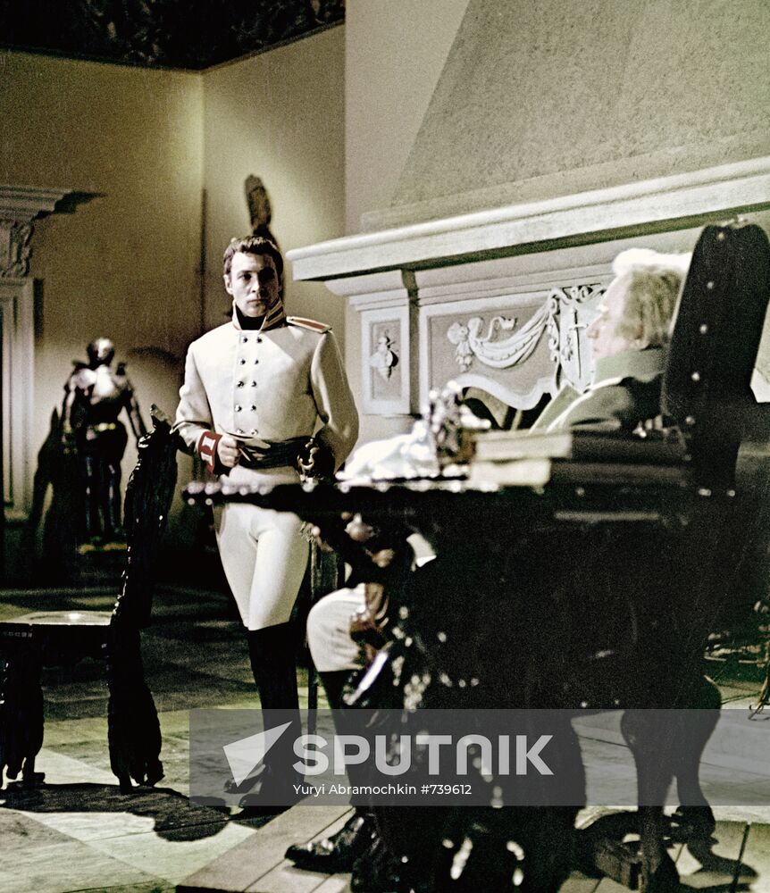 Actors Vyacheslav Tikhonov and Boris Zakhava