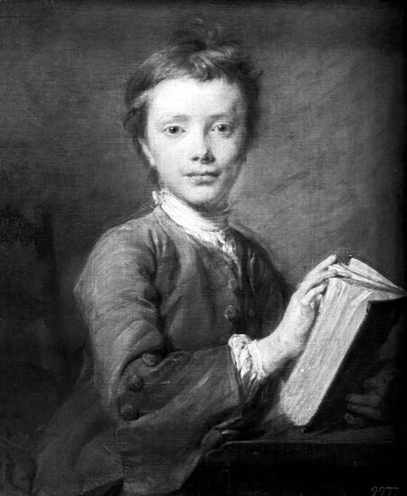"Portrait of Boy with Book"