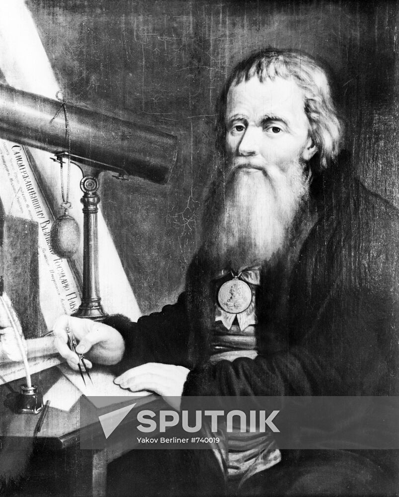 Portrait of inventor Ivan Kulibin