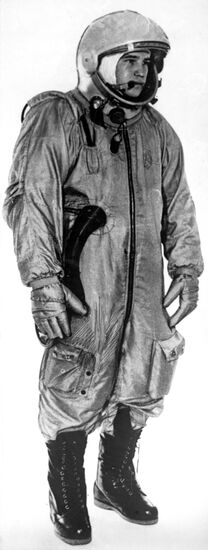 Cosmonaut in spacesuit