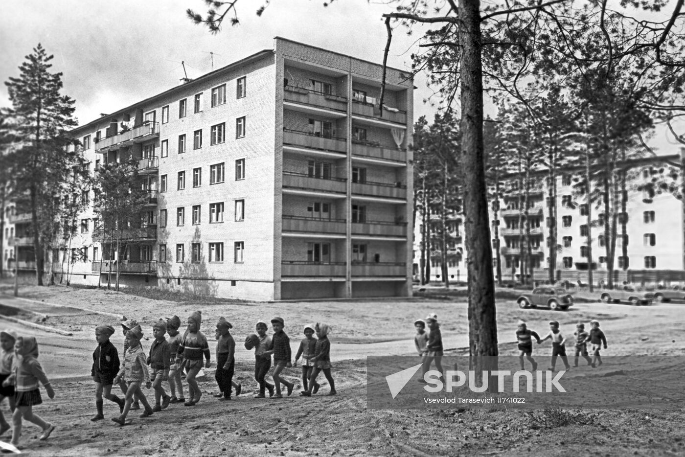 Apartment houses for employees of High-Energy Physics Institute