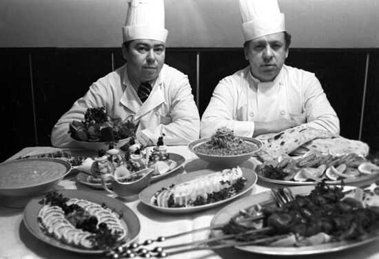 Chefs of the Aragvi restaurant