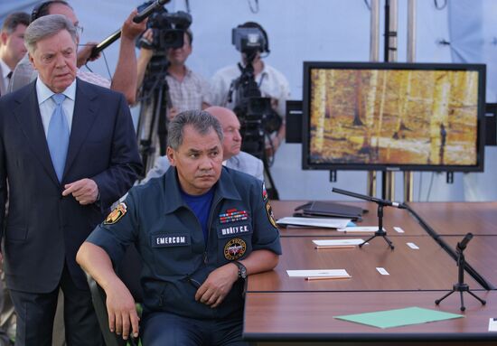 Boris Gromov and Sergei Shoigu