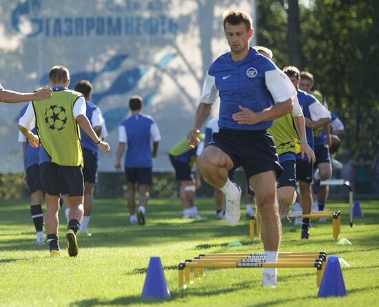 Open training of FC Zenit in St. Petersburg
