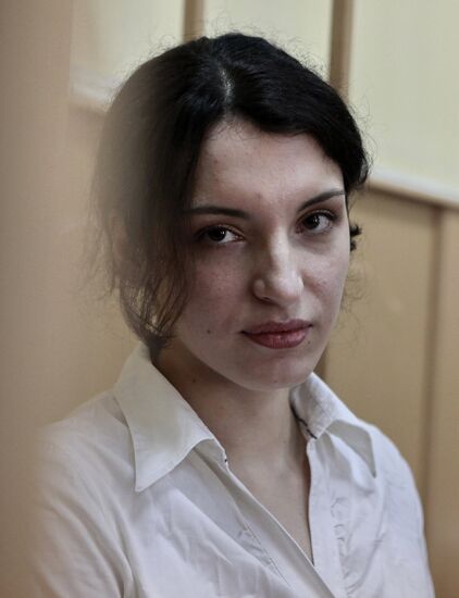 Yevgeniya Khasis at her hearing