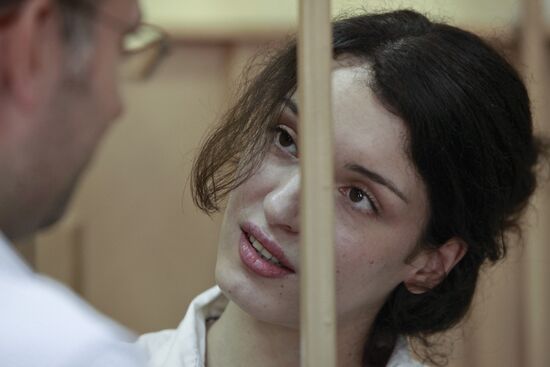 Yevgeniya Khasis at her hearing