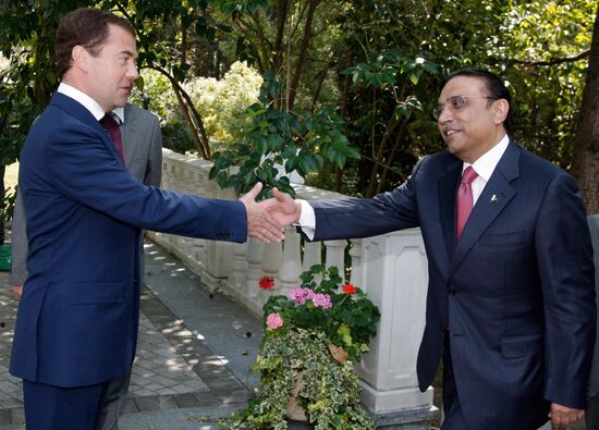 Dmitry Medvedev meets with Tajik, Afghan and Pakistan presidents