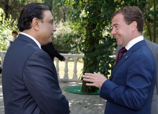 Dmitry Medvedev meets with Tajik, Afghan and Pakistan presidents