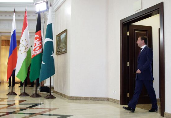 Dmitry Medvedev meets with Tajik, Afghan and Pakistan presidents