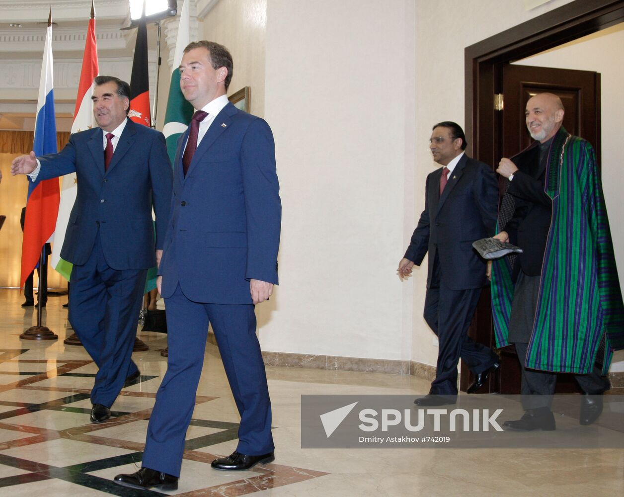 Dmitry Medvedev meets with Tajik, Afghan and Pakistan presidents