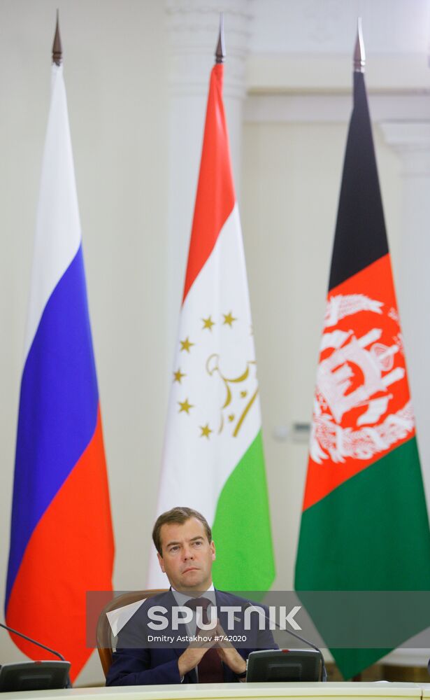 Dmitry Medvedev meets with Tajik, Afghan and Pakistan presidents