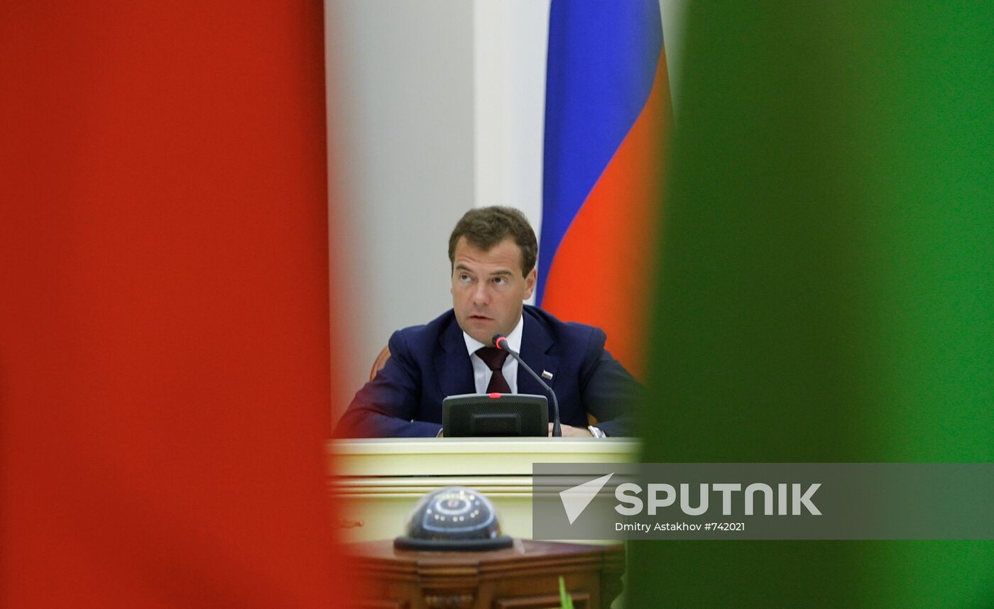 Dmitry Medvedev meets with Tajik, Afghan and Pakistan presidents