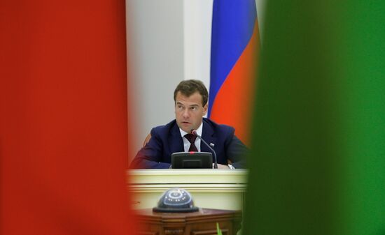 Dmitry Medvedev meets with Tajik, Afghan and Pakistan presidents