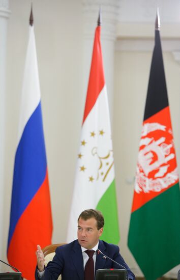 Dmitry Medvedev meets with Tajik, Afghan and Pakistan presidents