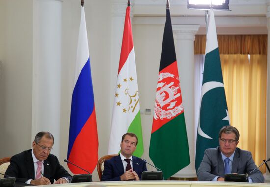 Dmitry Medvedev meets with Tajik, Afghan and Pakistan presidents