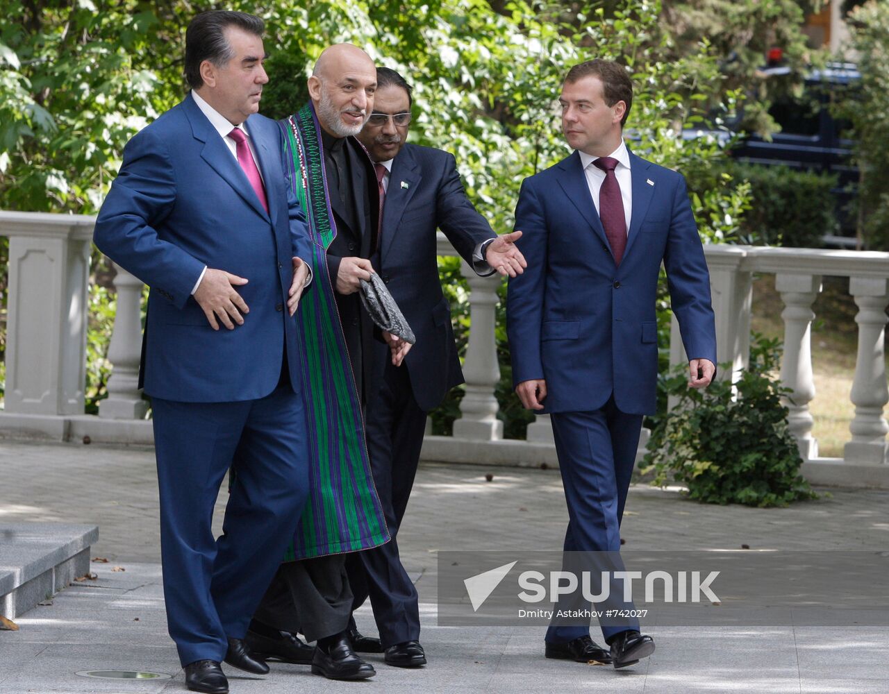 Dmitry Medvedev meets with Tajik, Afghan and Pakistan presidents