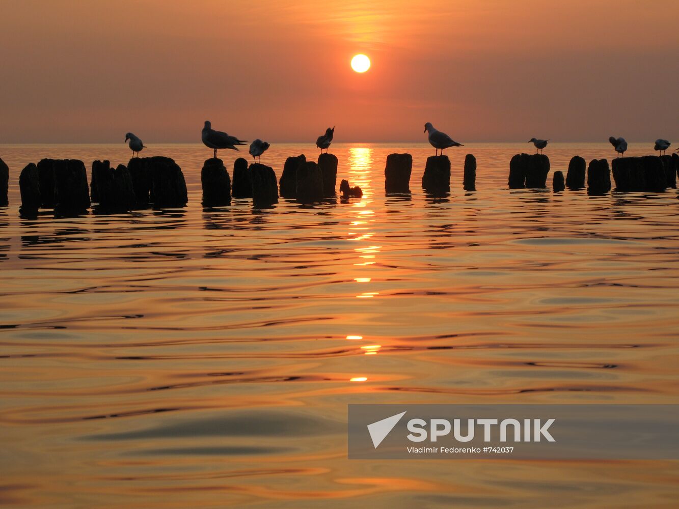 Sunset at Baltic Sea
