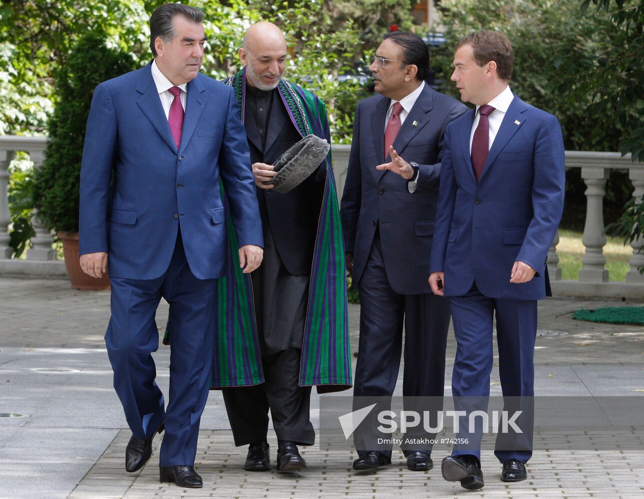 Dmitry Medvedev meets with Tajik, Afghan and Pakistan presidents