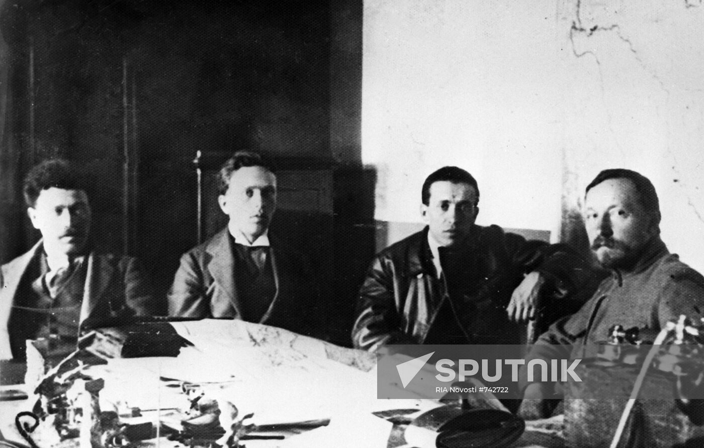 Nikolai Podvoysky and Tibor Szamuely