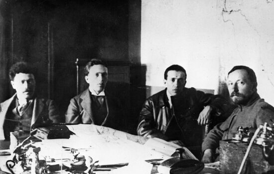 Nikolai Podvoysky and Tibor Szamuely