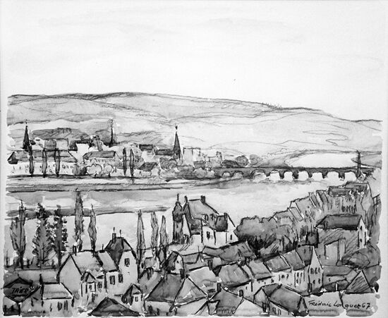 "View of Trier City", by Frederick Long