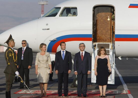 Dmitry Medvedev's official visit to Armenia