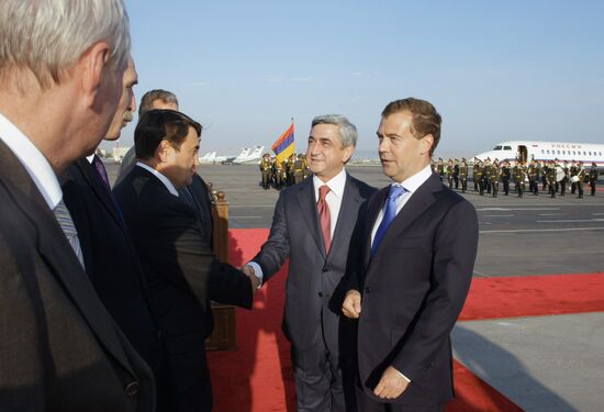 Dmitry Medvedev's official visit to Armenia