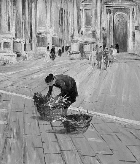 Reproduction of picture "Venice. Solitary florist"