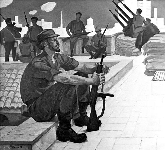 "Cuba on the Watch", by Peter Ossovsky. Reproduction