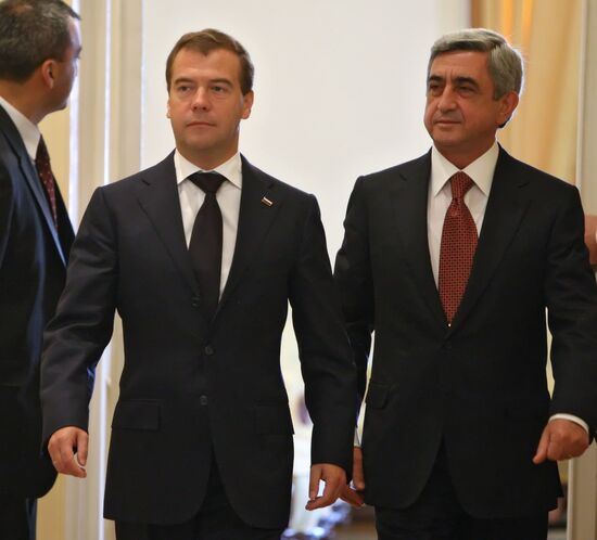 Dmitry Medvedev's state visit to Armenia. Day two
