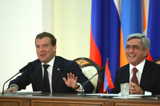 Dmitry Medvedev's state visit to Armenia. Day two