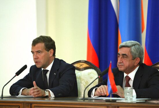 Dmitry Medvedev's state visit to Armenia. Day two