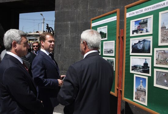 Dmitry Medvedev's state visit to Armenia. Day two