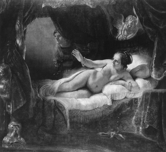 Rembrandt Harmensz. van Rijn. "Danae". Reproduction