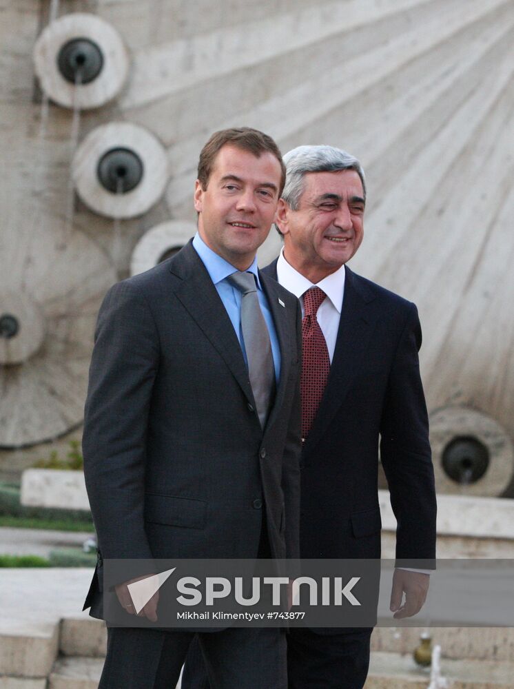 Dmitry Medvedev's state visit to Armenia. Day two